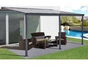 hliníková pergola WALL 43 antracit + bronz PC