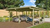 Dvojitý Carport ECO 1A 62035