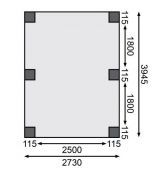 Carport CLASSIC 1A 61580