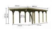 Carport CLASSIC 3B 61956