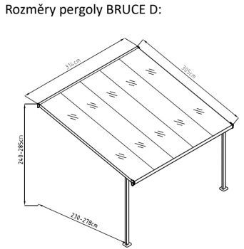 Zahradní pergola Bruce D