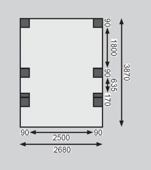 Carport ECO 1C 62027