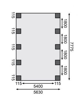 Carport CLASSIC 3A 61963