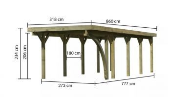 Carport CLASSIC 3B 61956