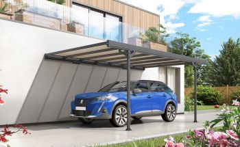 Kovový přístřešek / carport TRIGANO JARDIN MISTRAL WALL