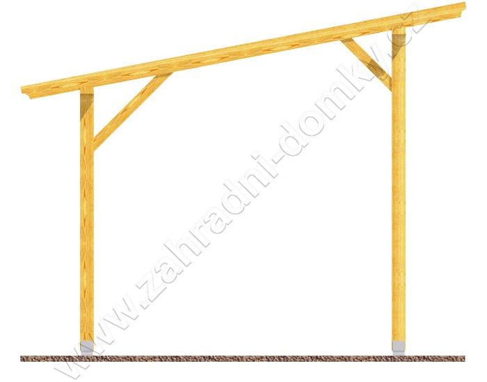 Pergola Standard 250x270, sklon krokví 10°