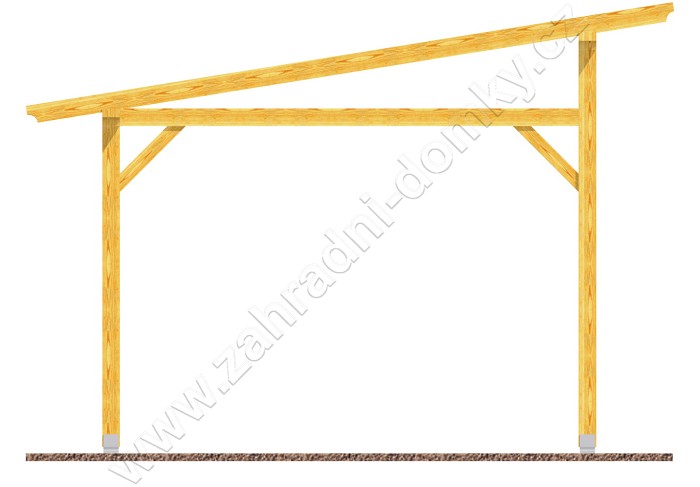 Pergola Klasik 300x570, sklon krokví 10°