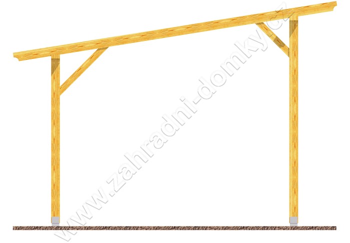 Pergola Standard 300x370, sklon krokví 10°