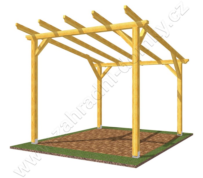 Pergola Standard 300x270, sklon krokví 10°