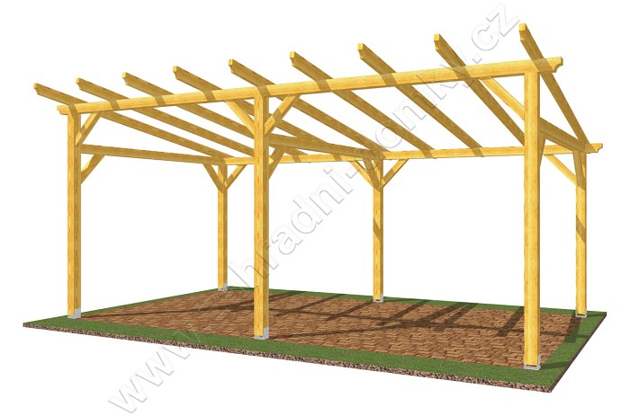 Pergola Klasik 300x570, sklon krokví 10°