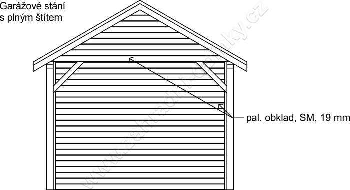 Gárážové stání s úložným prostorem 300x700 SB