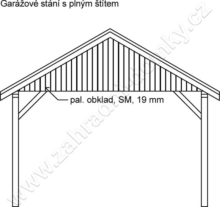 Garážové stání 350x500 S