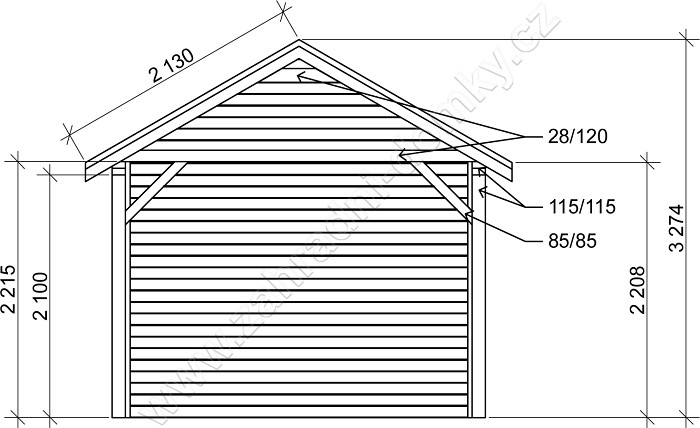 Gárážové stání s úložným prostorem 300x700 SB