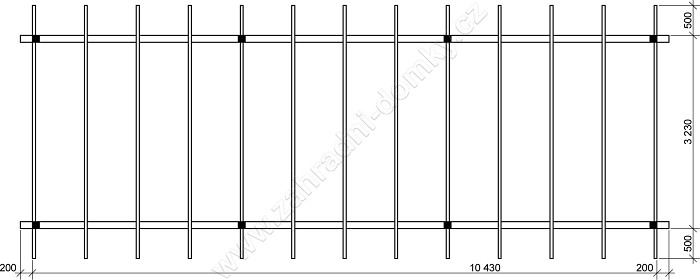 Gárážové stání Standard 300x1020