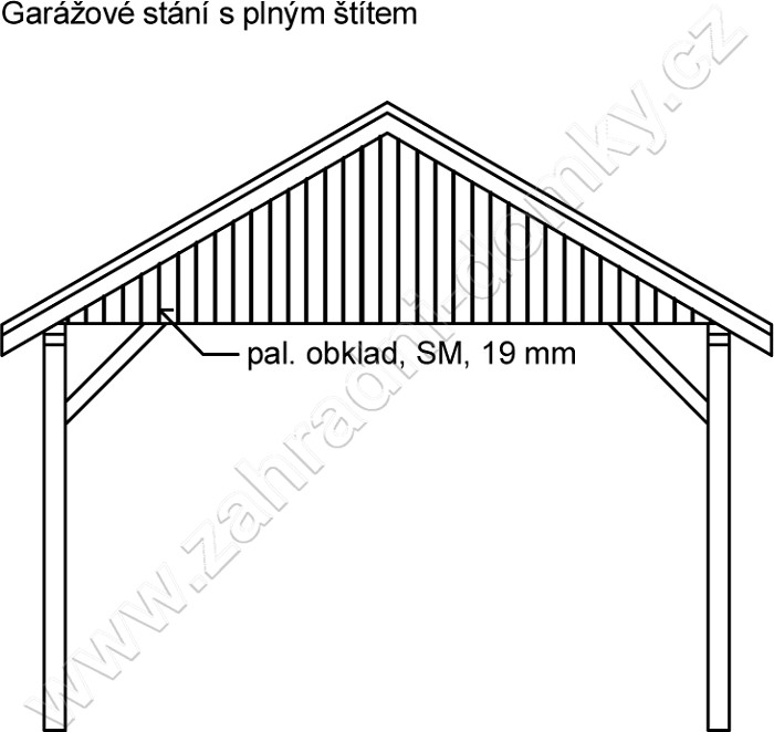 Garážové stání 350x600 S