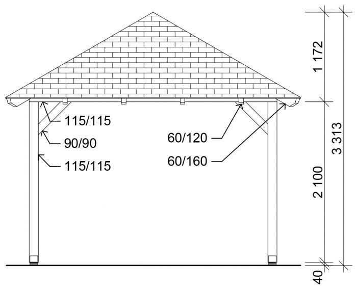 Garážové stání Valba 300x500 KVH NSi