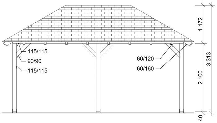 Garážové stání Valba 300x500 KVH NSi