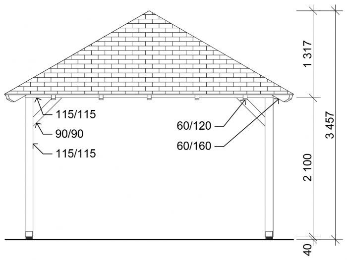 Garážové stání Valba 350x500 KVH NSi