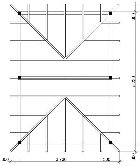 Garážové stání Valba 350x500 KVH NSi