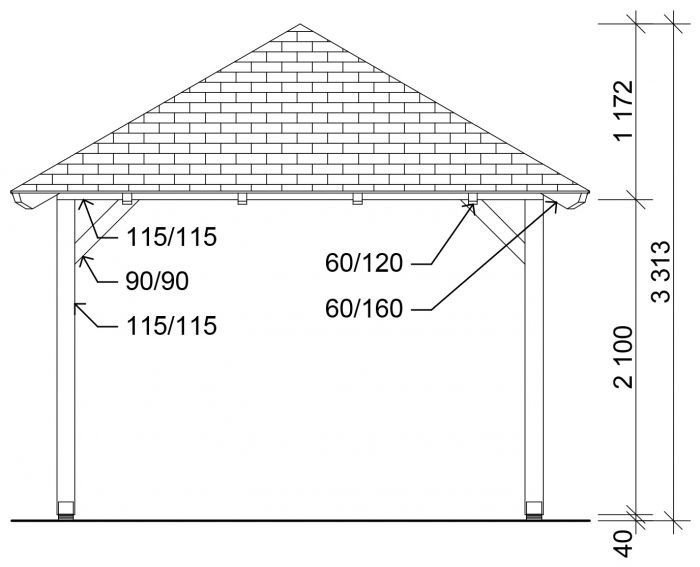 Garážové stání Valba 300x600 KVH NSi