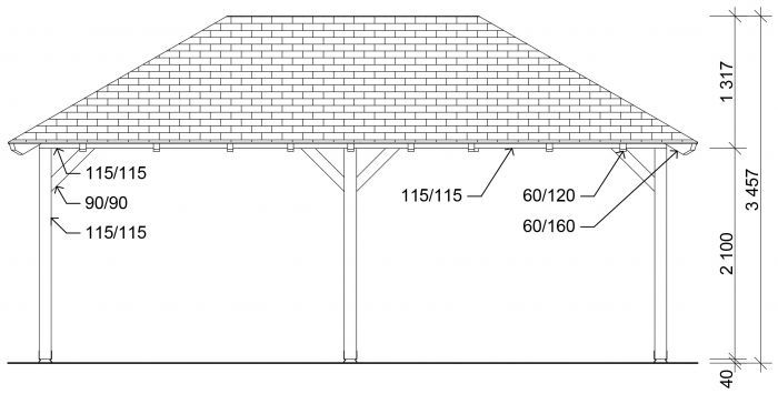 Garážové stání Valba 350x600 KVH NSi