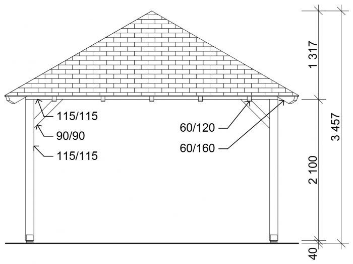 Garážové stání Valba 350x600 KVH NSi