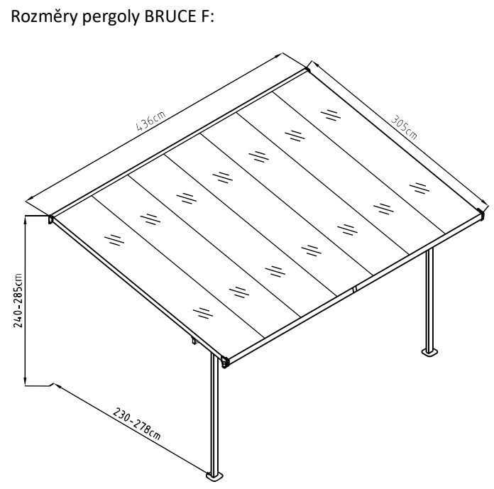 Zahradní pergola Bruce F