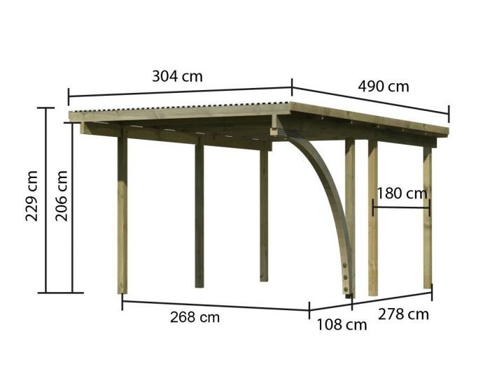 Carport ECO 1B 62025