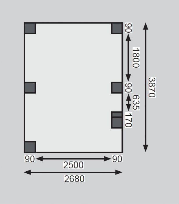 Carport ECO 1B 62025