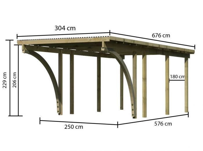 Carport ECO 2C 62033