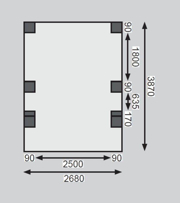 Carport ECO 1C 62027