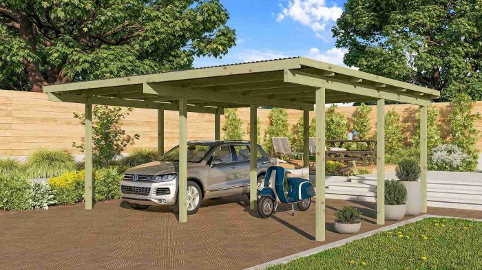 Dvojitý Carport ECO 1A 62035