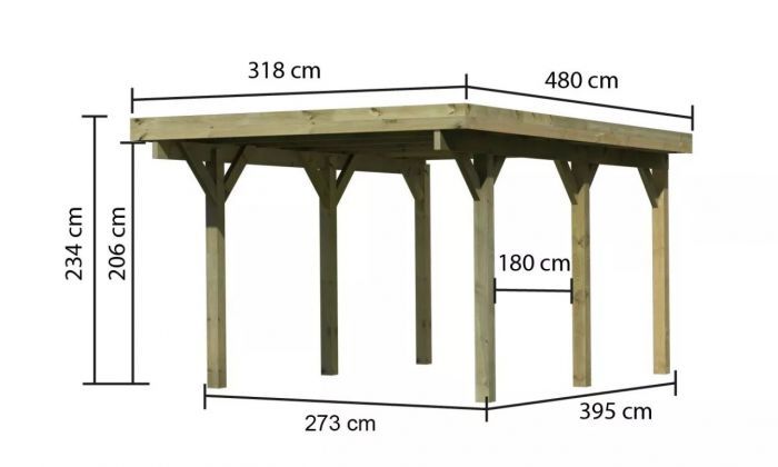 Carport CLASSIC 1A 61577