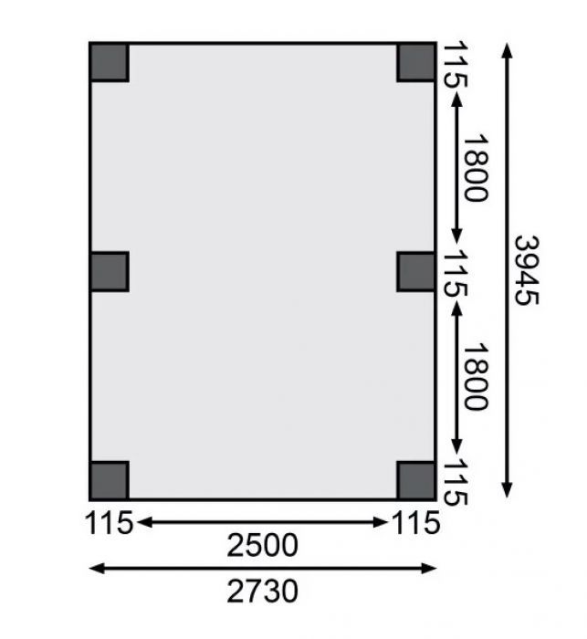 Carport CLASSIC 1A 61577