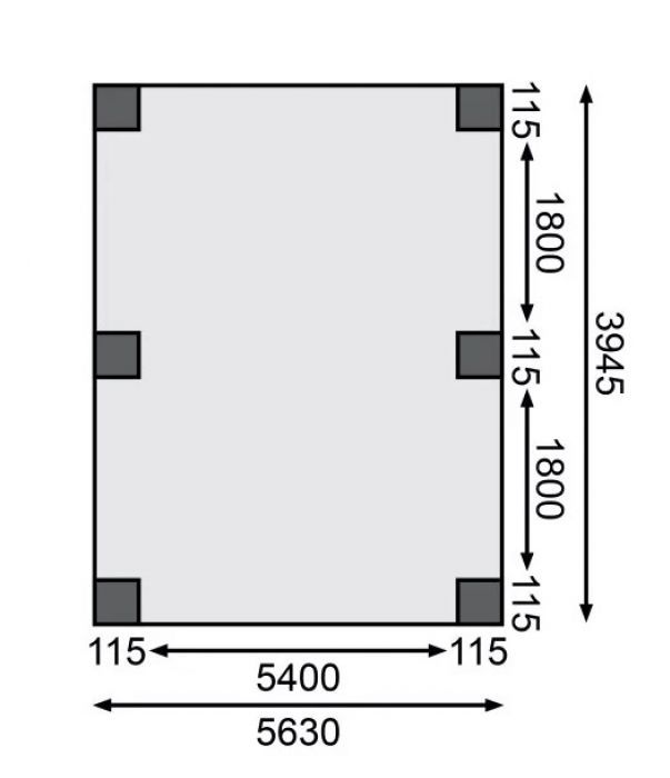 Carport CLASSIC 1A 61584