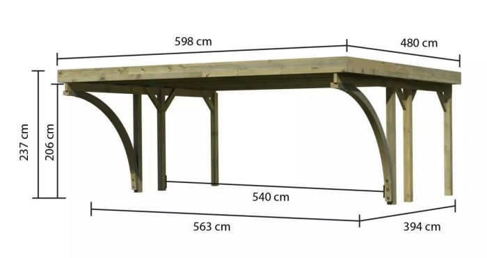 Carport CLASSIC 1C 61959