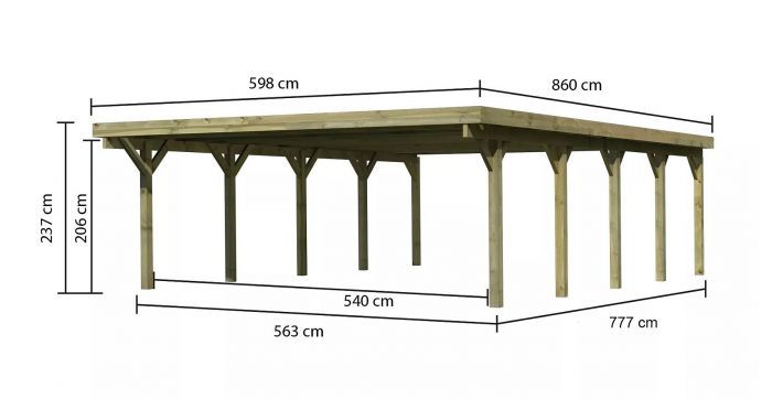 Carport CLASSIC 3A 61963