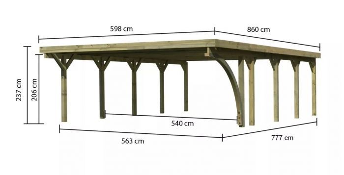 Carport CLASSIC 3B 61964