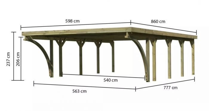 Carport CLASSIC 3C 61965