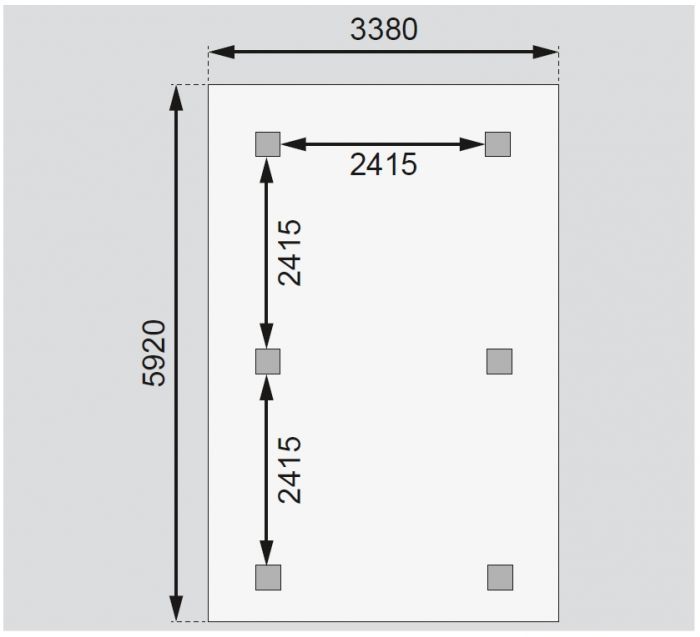 Carport KARIBU KIRN 2 68844