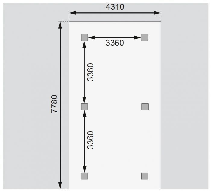 Carport KARIBU KIRN 3 68846